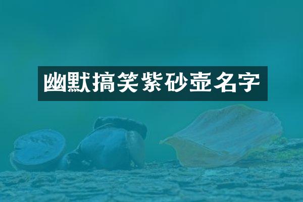 幽默搞笑紫砂壶名字