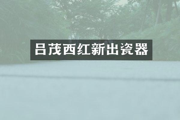 吕茂西红新出瓷器
