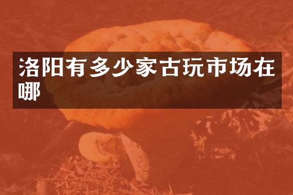 洛阳有多少家古玩市场在哪
