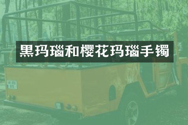 黑玛瑙和樱花玛瑙手镯