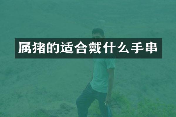 属猪的适合戴什么手串