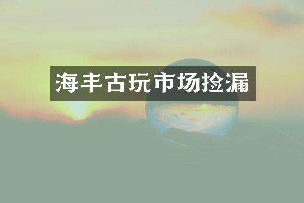 海丰古玩市场捡漏