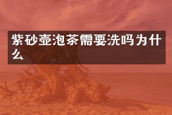 紫砂壶泡茶需要洗吗为什么