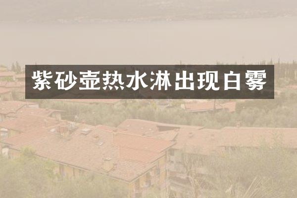 紫砂壶热水淋出现白雾