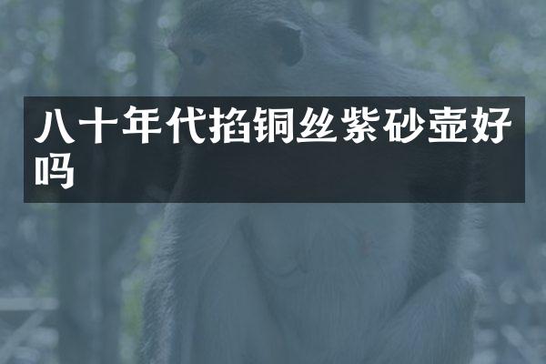 八十年代掐铜丝紫砂壶好吗