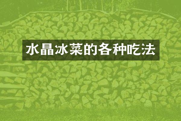 菜的各种吃法