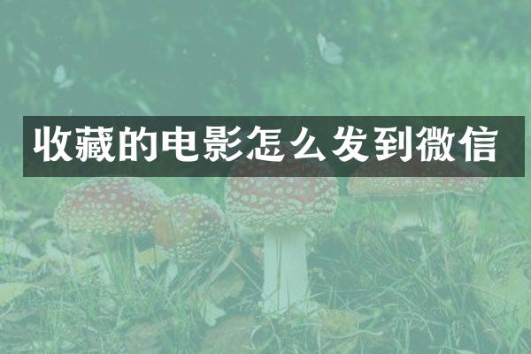 收藏的电影怎么发到微信