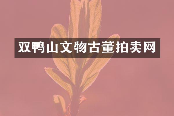 双鸭山文物古董拍卖网