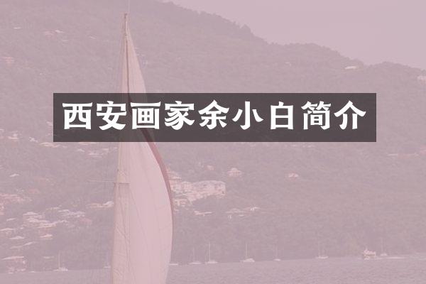 西安画家余小白简介