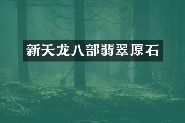 新天龙八部翡翠原石