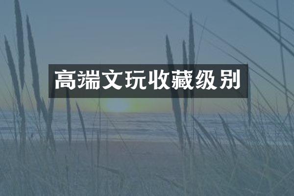 高端文玩收藏级别