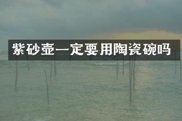 紫砂壶一定要用陶瓷碗吗