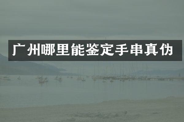 广州哪里能鉴定手串真伪