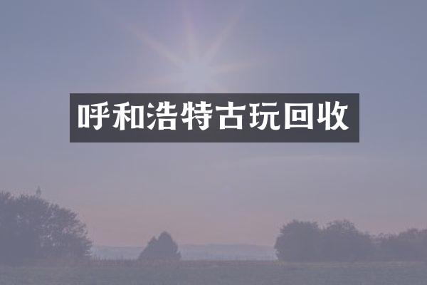 呼和浩特古玩回收