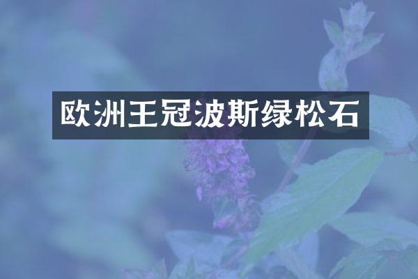欧洲王冠波斯绿松石