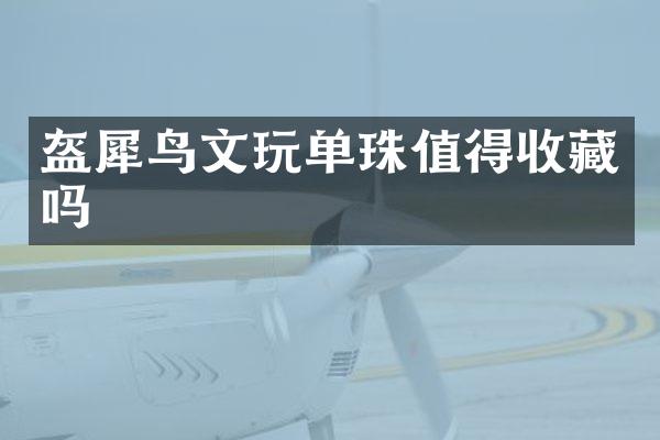 盔犀鸟文玩单珠值得收藏吗