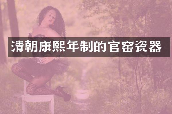 清朝康熙年制的官窑瓷器