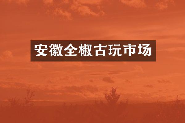 安徽全椒古玩市场