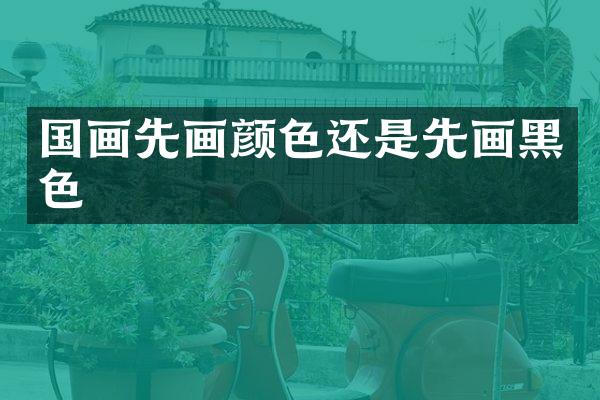 国画先画颜色还是先画黑色