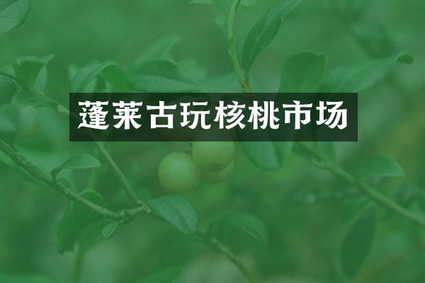 蓬莱古玩核桃市场