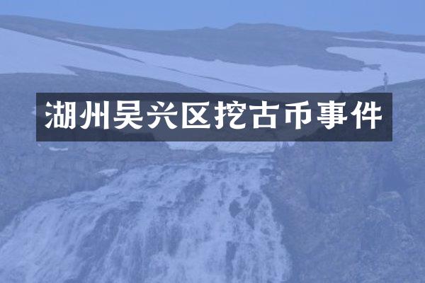 湖州吴兴区挖古币事件