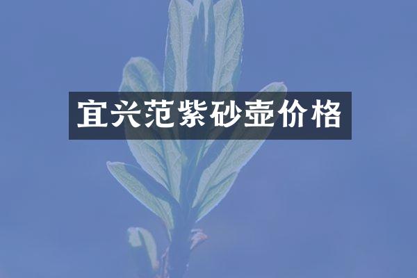 宜兴范紫砂壶价格