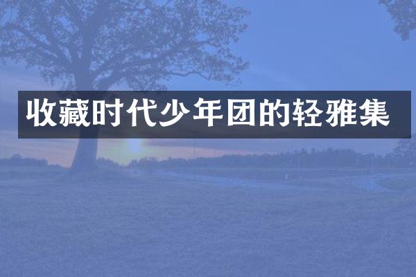 收藏时代少年团的轻雅集