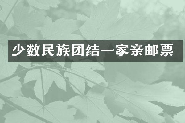 少数民族团结一家亲邮票