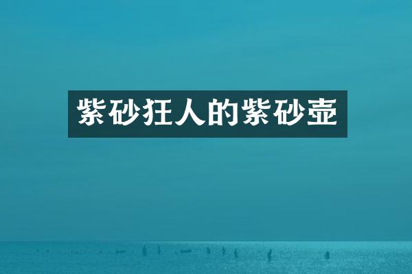 紫砂狂人的紫砂壶