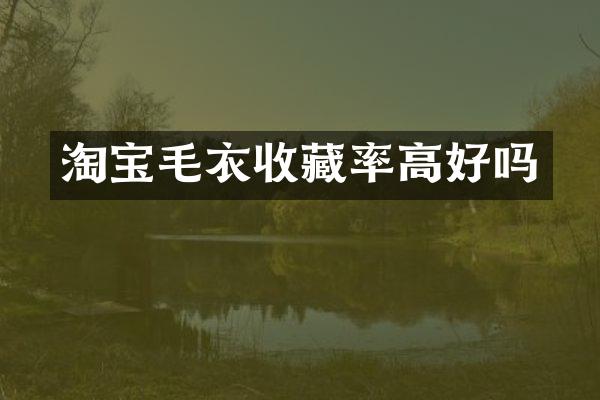 淘宝毛衣收藏率高好吗