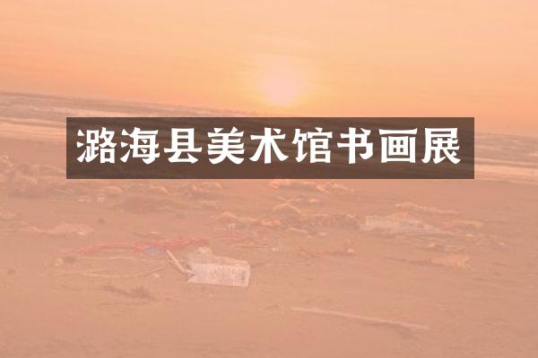 潞海县美术馆书画展