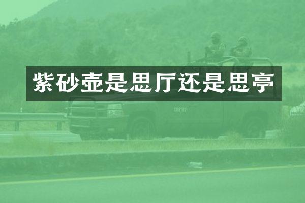 紫砂壶是思厅还是思亭