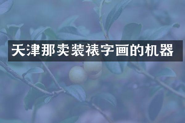天津那卖装裱字画的机器