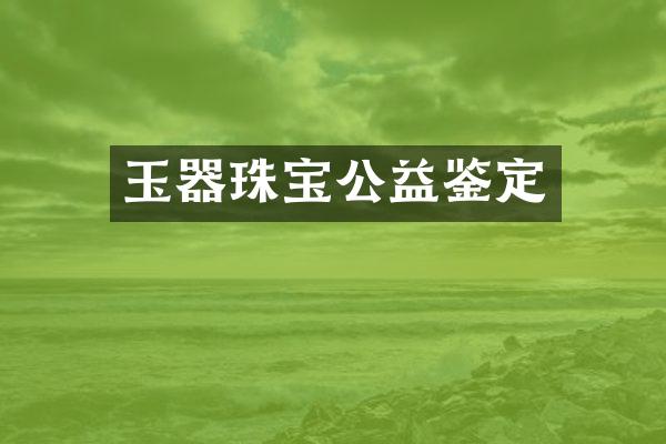 玉器珠宝公益鉴定