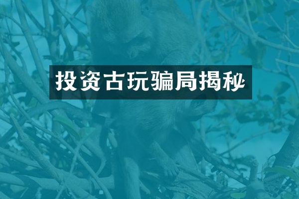 投资古玩骗局揭秘