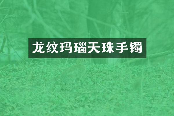 龙纹玛瑙天珠手镯