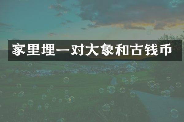 家里埋一对大象和古钱币