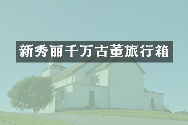 新秀丽千万古董旅行箱