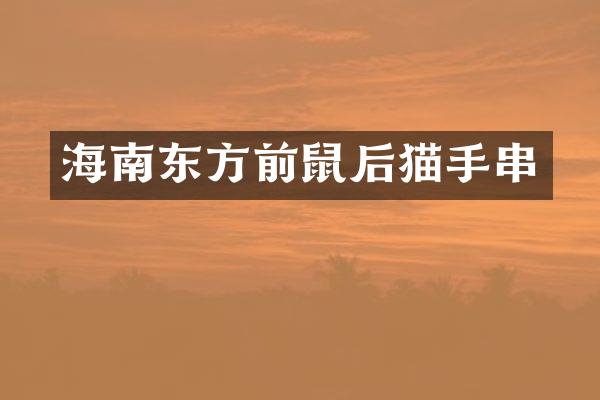 海南东方前鼠后猫手串