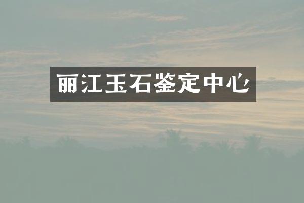 丽江玉石鉴定中心