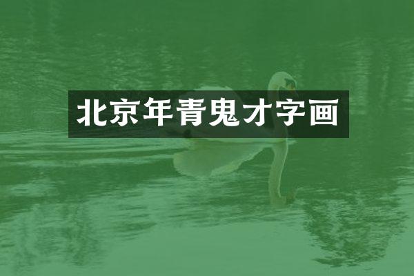 北京年青鬼才字画