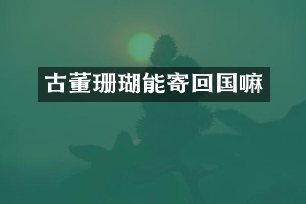 古董珊瑚能寄回国嘛
