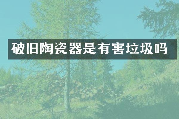 破旧陶瓷器是有害垃圾吗