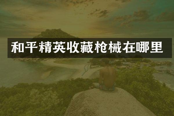 和平精英收藏在哪里