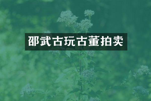 邵武古玩古董拍卖