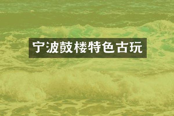 宁波鼓楼特色古玩