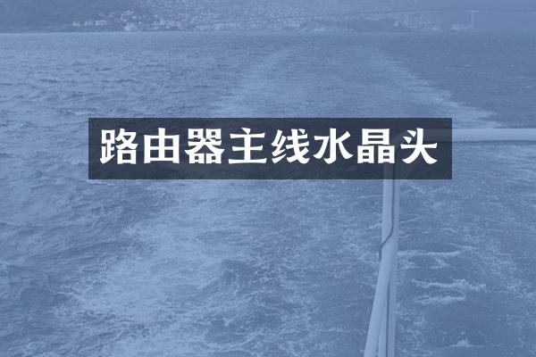 路由器主线水晶头
