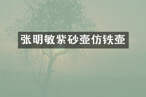 张明敏紫砂壶仿铁壶