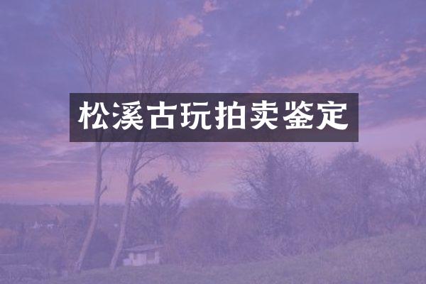 松溪古玩拍卖鉴定