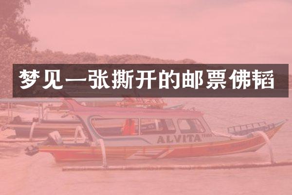 梦见一张撕开的邮票佛韬